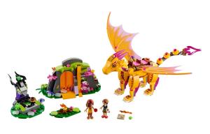 Пластиковый строительный блок "Лавовая пещера огненного дракона" 441 шт 41175 LEGO, lava cave of flying dragon of fire