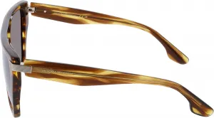 Солнцезащитные очки VICTORIA BECKHAM VB684S 224 Striped Tobacco 57/15/140 женские, 224 Striped Tobacco, 57/15/140, 224 Striped Tobacco