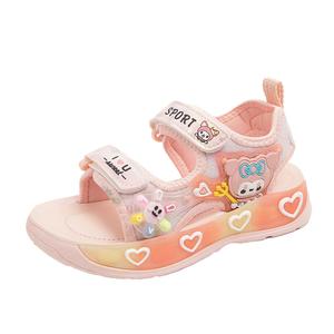 Детские сандалии с нескользящей подошвой и износостойким верхом RHOBESAM, розовый