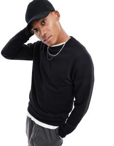 Черный свободный свитшот Jack & Jones