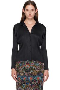 Базовая блузка Pleats Please Issey Miyake, черный