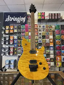 EVH Wolfgang WG Standard QM с накладкой из запеченного клена - Прозрачный янтарный