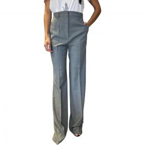 MaxMara Studio Женские повседневные брюки светло-серого цвета