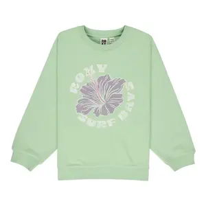 Детская толстовка Morning Hike Brushed Roxy, зеленый