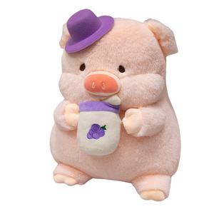 Милые плюшевые куклы свинки в виде молочного чая высота 35см/45см Fat Fat Dragon