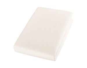 Простынь Cotonea органический трикотаж, высота до 18см, цвет натуральный-001, размер 140х200 см.