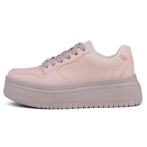 WENPU Легкие дышащие низкие скейтерские туфли для женщин с эффектом увеличения роста розовые, цвет Pink
