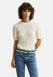 Футболка с коротким рукавом и принтом Gant, Cream