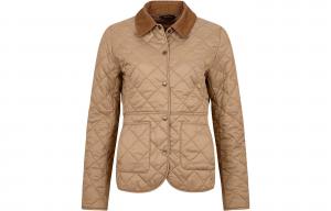 Стеганая куртка Deveron на пуговицах Barbour, хаки