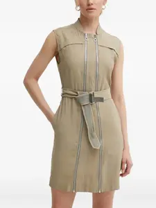 Платье на молнии с поясом G-Star Raw, коричневый