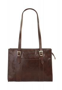 Сумочка, натуральная кожа, производство Италия piké, коричневый