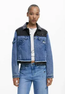 Вощеная джинсовая куртка в стиле микки мауса Desigual, Blue
