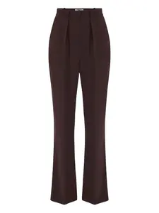 Расклешенные строгие брюки Elisabetta Franchi, коричневый