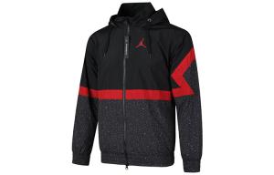 Jordan Алмазная цементная куртка мужская черно-красная, Black Red