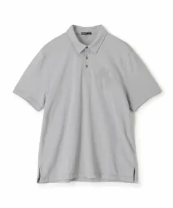 Поло-рубашка из французской махровой ткани с вышивкой пальм MLWF3686PB