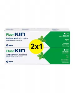 Упаковка 2 шт. Зубная паста Fluorkin Kin