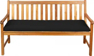 Подушка-сиденье для скамеек, садовых качелей, сидений, гладкая. FK5 (200x30x5, черная)