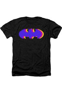 Футболка/футболка для взрослых с трехцветным символом Бэтмена Gildan, черный