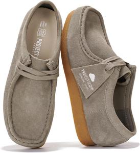 Женские туфли Project Cloud из 100% натуральной кожи - оксфорды с стелькой из памятью формы, легкая противоскользящая подошва, повседневные рабочие лоферы на шнуровке (Wally), Grey