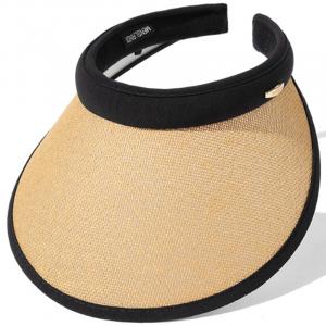 AAJF Женская шляпа с широкими полями для защиты от солнца, Khaki Black Frame