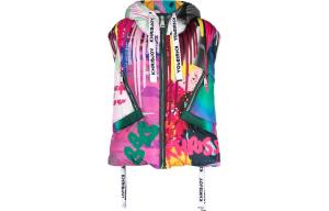 Пуховик Iconic с принтом Graffiti KHRISJOY, multicolor