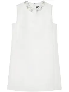 Декорированное платье мини VERSACE, белый