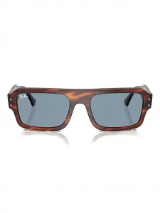 Солнцезащитные очки в квадратной оправе Ray-Ban, коричневый