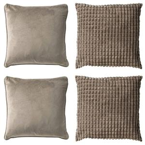 Декоративная подушка Dutch Decor Rome/Finn (4er Set), серо-коричневый