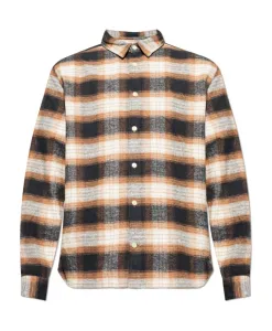 Рубашка Mercy в клетку свободного кроя Allsaints, коричневый