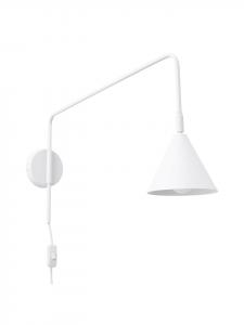 Настенный светильник ZYLO 1 белый, высота 30 см