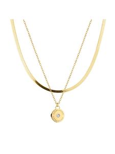 LIEBESKIND BERLIN Сверкающее многослойное колье из золота