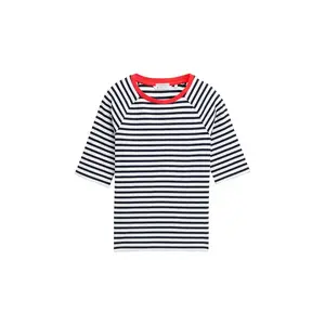 Футболка с коротким рукавом Tom Tailor Striped Raglan, белый