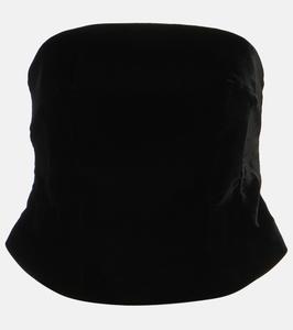 Бархатный топ-труба Wardrobe.Nyc, черный