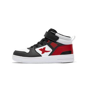 XTEP Детские нескользящие износостойкие хлопковые кроссовки T-Step, черные, белые, Scholar, красные, детские