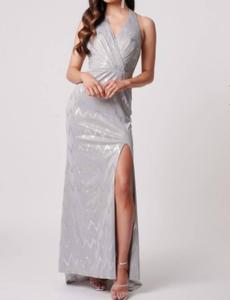 Платье Миссури в серебряном цвете FOREVER UNIQUE