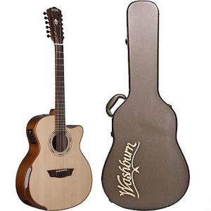 Акустическая гитара Washburn WCG15SCE12 Comfort Series Spruce Top Mahogany 12-String Acoustic-Electric Guitar w/Hard Case