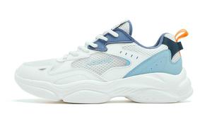 Кроссовки QIAODAN Lifestyle Shoes Men Low-top Ivory Smoky Blue, голубой