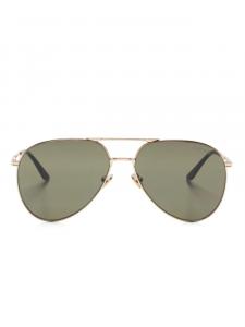 VALENTINO GARAVANI EYEWEAR солнцезащитные очки с логотипом VLogo Signature, золотой