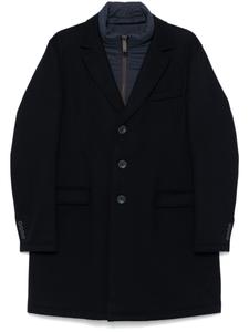 Herno пальто из вирджинской шерсти, синий