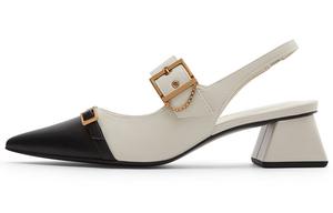 Туфли Мэри Джейн женские розовые/белые Charles&Keith