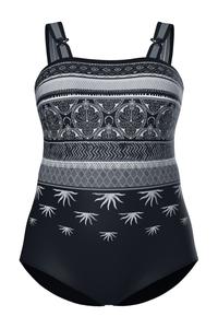 Ulla Popken Купальник-бандо в черном цвете