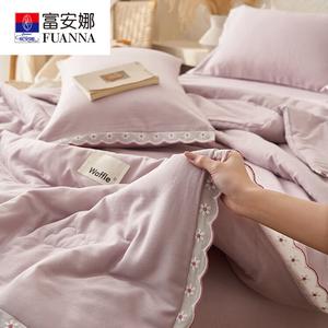 Fuanna Летнее одеяло 200х230 см, комплект из 4 предметов, цвет Daisies - Fengxin Purple