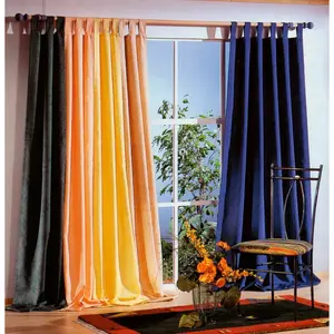 Шторы Dortmund с петлями 1 шт., мраморный дизайн, непрозрачные, однотонные, гардины, тюль Weckbrodt, Marine