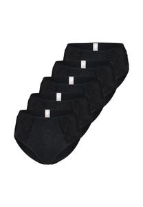 Трусики на пояс, набор из 5 базовых шт Nina von C., черный