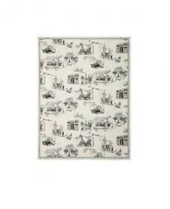 Достопримечательности Лондона, шерстяной шелковый шарф Burberry, мультиколор