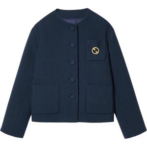 Куртка женская Gucci с карманами, темно-синий