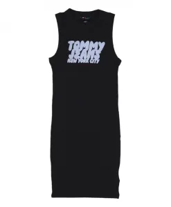 Черное платье-майка Tommy Hilfiger, черный