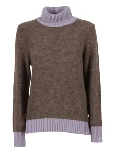 Свитер с воротником-гольф Grazay K-Way, коричневый