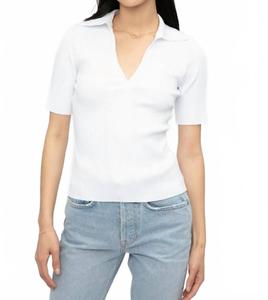 Белая поло с коротким рукавом Ibiza Cotton Citizen