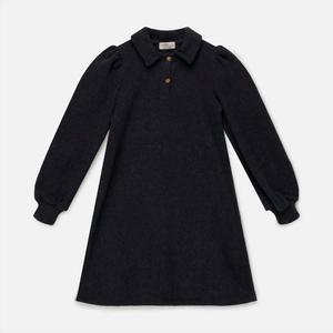 Детское органическое вязаное платье в темно-сером цвете My little cozmo, темно-серый